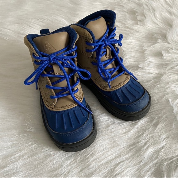 woodland navy blue boots